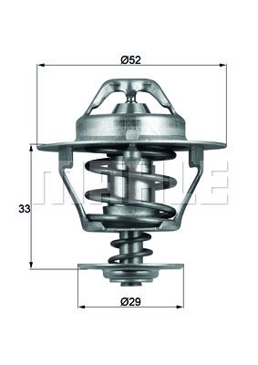 Termostat, płyn chłodzący Mahle TX 77 88D