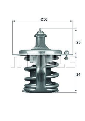 Termostat, płyn chłodzący Mahle TX 79 78D