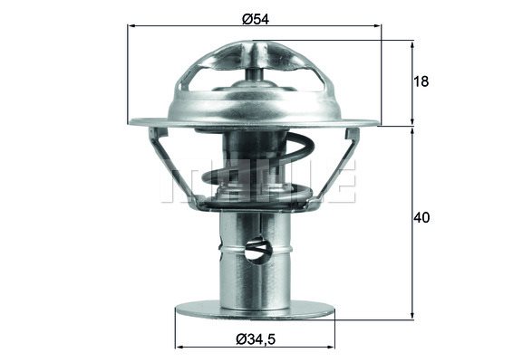 Termostat, płyn chłodzący Mahle TX 180 86D