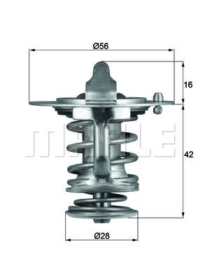 Termostat, płyn chłodzący Mahle TX 83 76D