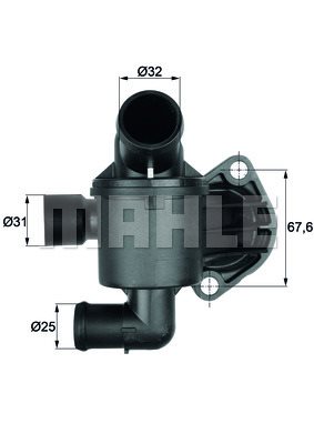 Termostat, płyn chłodzący Mahle TI 35 87