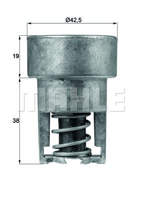 Termostat, płyn chłodzący Mahle TX 98 82