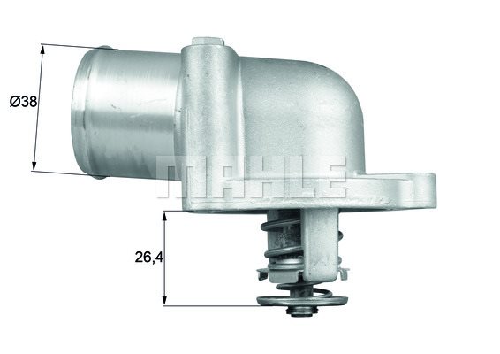Termostat, płyn chłodzący Mahle TI 78 87D