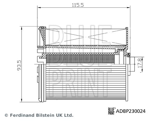 Filtr paliwa Blue Print ADBP230024