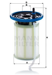 Filtr paliwa Mann-filter PU 7019