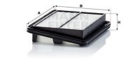 Filtr powietrza Mann-filter C 22 060