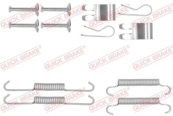 Zestaw akcesoriów, szczęki hamulcowe hamulca postojowego Quick Brake 105-0013