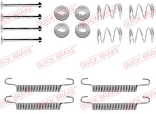 Zestaw akcesoriów, szczęki hamulcowe hamulca postojowego Quick Brake 105-0791
