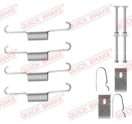 Zestaw akcesoriów, szczęki hamulcowe hamulca postojowego Quick Brake 105-0884
