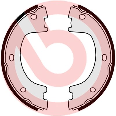 Zestaw szczęk hamulcowych, hamulec postojowy Brembo S 50 521