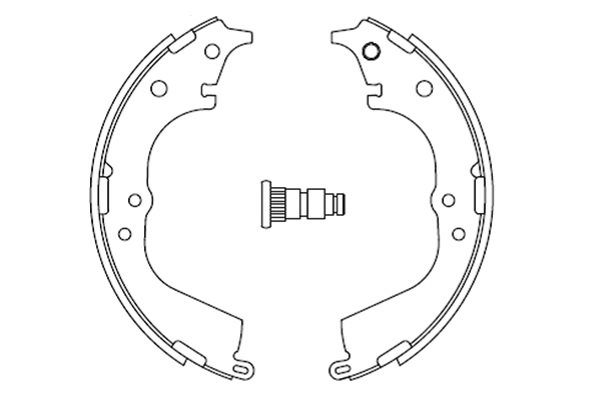 Zestaw szczęk hamulcowych Kavo Parts KBS-9920