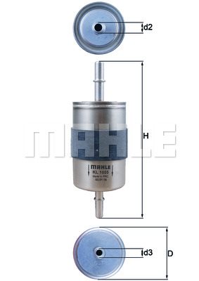 Filtr paliwa Mahle KL 1055