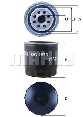 Filtr oleju Mahle OC 1673