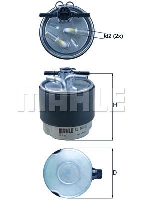 Filtr paliwa Mahle KL 440/41