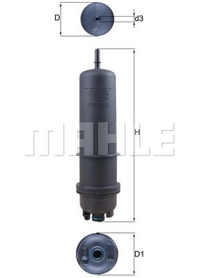 Filtr paliwa Mahle KL 872/7