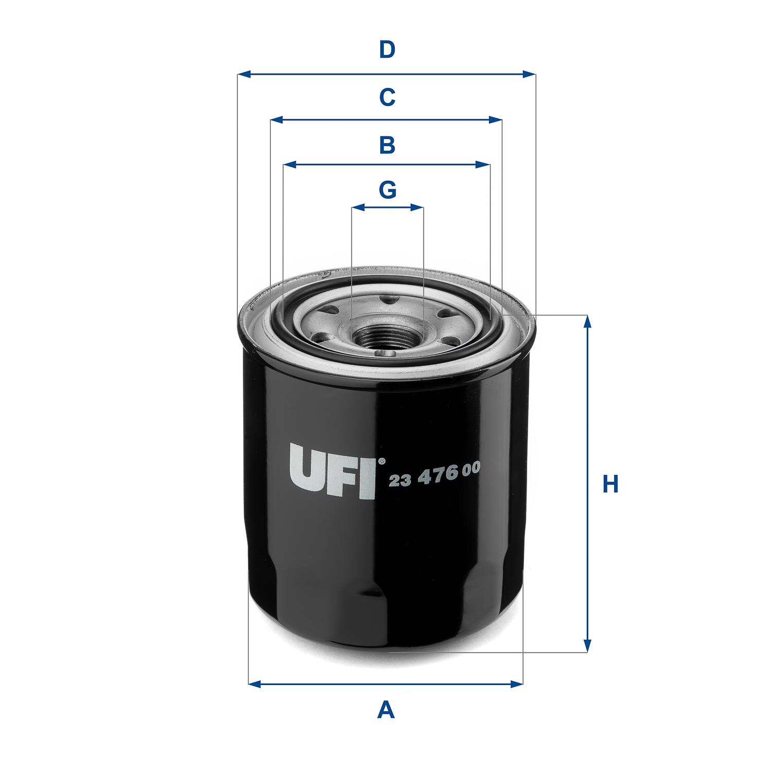 Filtr oleju UFI Filtry 23.476.00