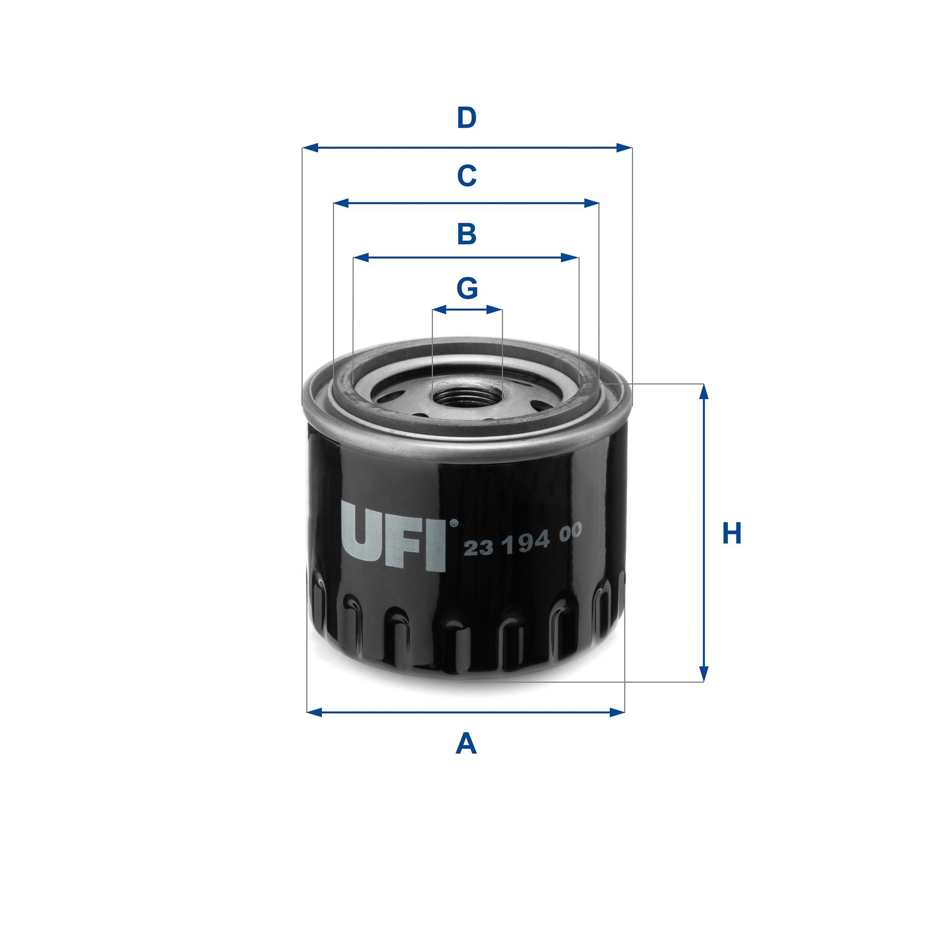 Filtr oleju UFI Filtry 23.194.00