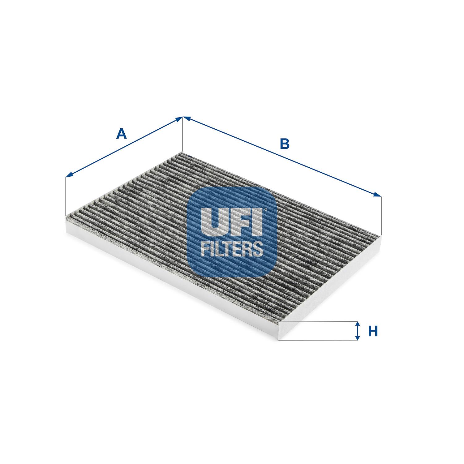 Filtr, wentylacja przestrzeni pasażerskiej UFI Filtry 54.268.00
