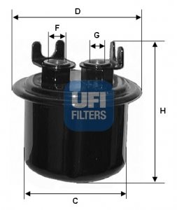 Filtr paliwa UFI Filtry 31.539.00