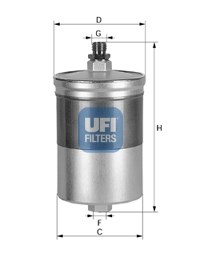 Filtr paliwa UFI Filtry 31.563.00