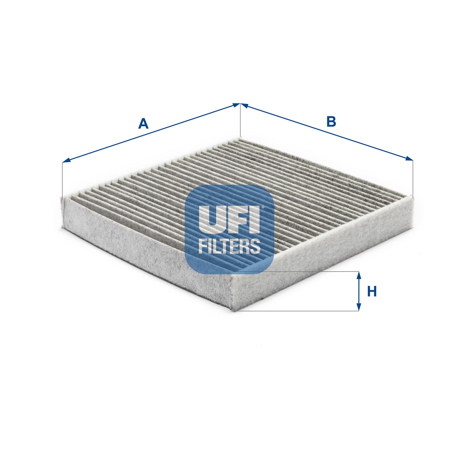 Filtr, wentylacja przestrzeni pasażerskiej UFI Filtry 54.122.00
