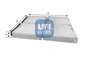 Filtr, wentylacja przestrzeni pasażerskiej UFI Filtry 53.235.00