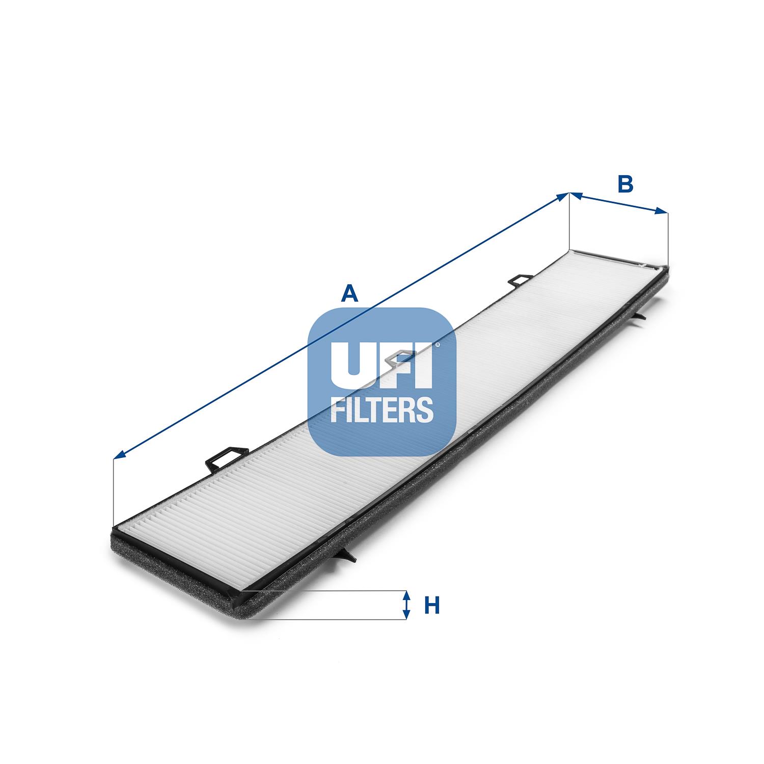 Filtr, wentylacja przestrzeni pasażerskiej UFI Filtry 53.236.00