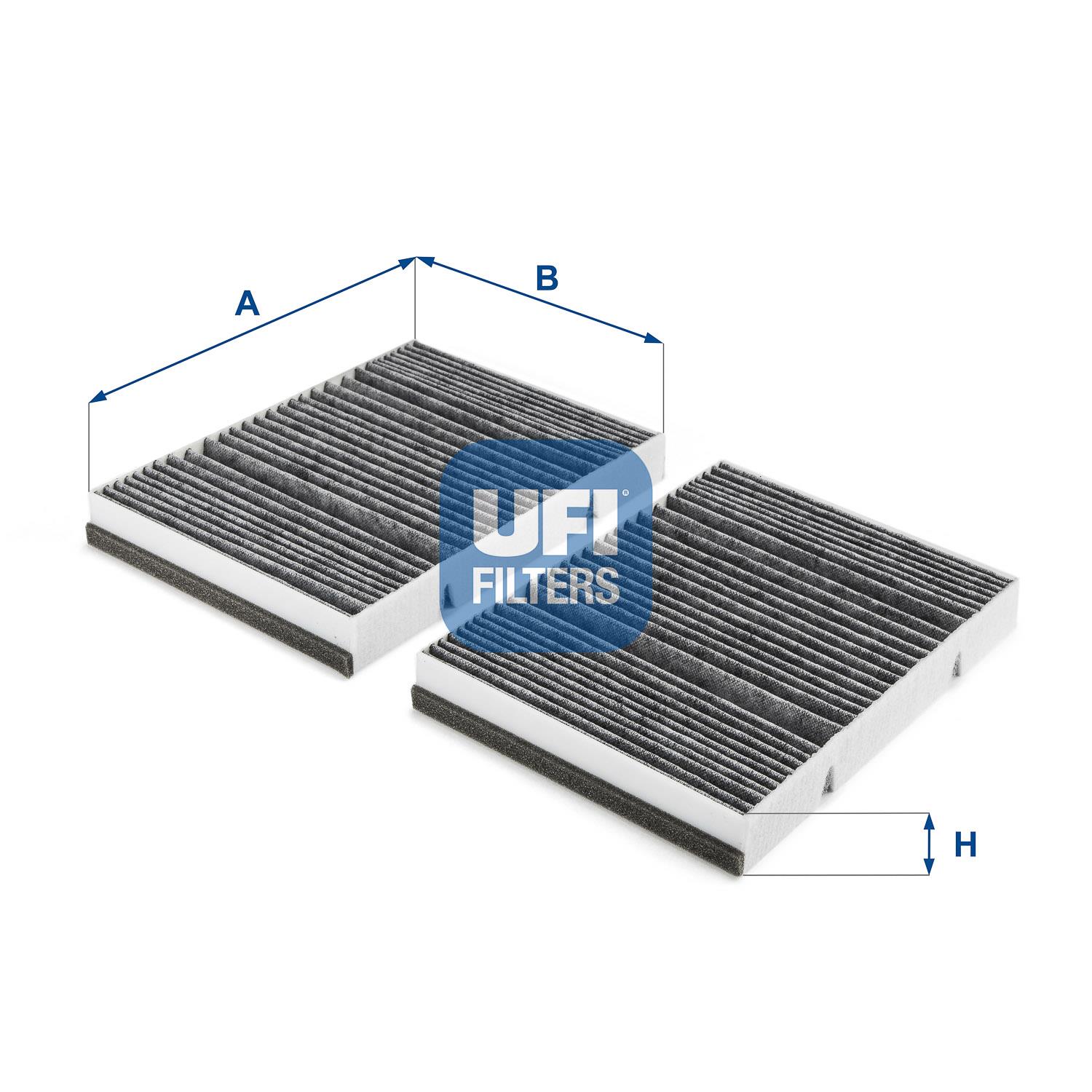 Filtr, wentylacja przestrzeni pasażerskiej UFI Filtry 54.294.00