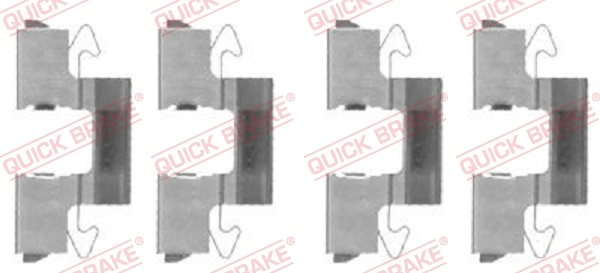 Zestaw akcesoriów, klocki hamulcowe Quick Brake 109-1714