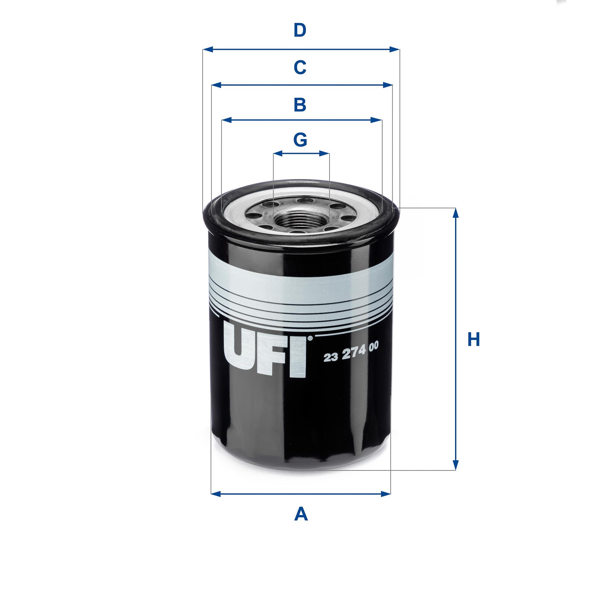 Filtr oleju UFI Filtry 23.274.00