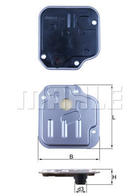 Filtr hydrauliczny, automatyczna skrzynia biegów Mahle HX 244