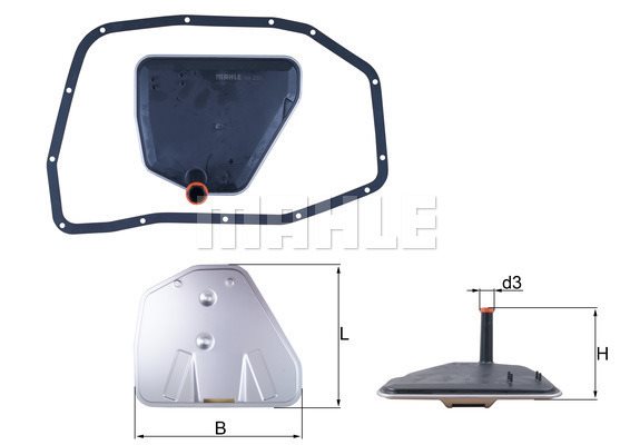 Filtr hydrauliczny, automatyczna skrzynia biegów Mahle HX 233D