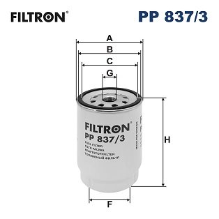 Filtr paliwa Filtron PP 837/3