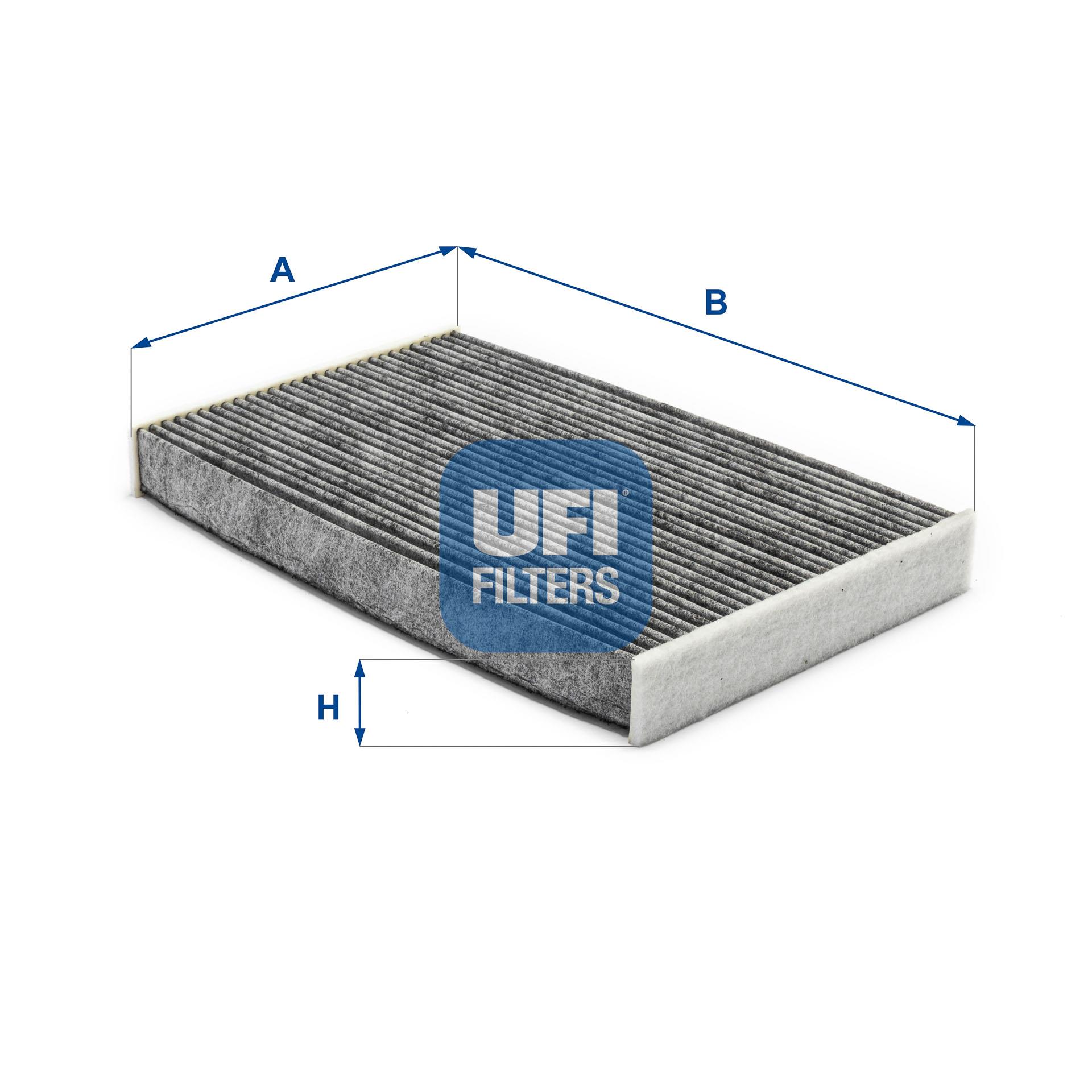 Filtr, wentylacja przestrzeni pasażerskiej UFI Filtry 54.319.00