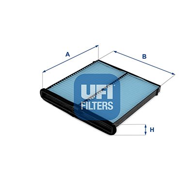 Filtr, wentylacja przestrzeni pasażerskiej UFI Filtry 34.409.00
