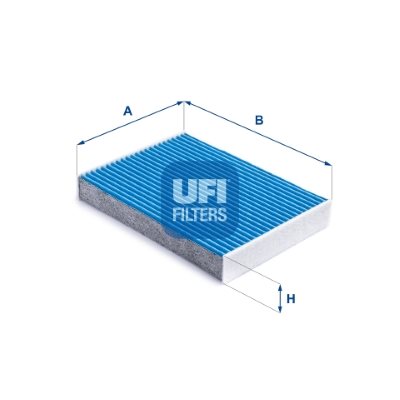 Filtr, wentylacja przestrzeni pasażerskiej UFI Filtry 34.257.00