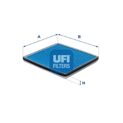 Filtr, wentylacja przestrzeni pasażerskiej UFI Filtry 34.264.00