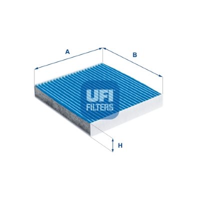 Filtr, wentylacja przestrzeni pasażerskiej UFI Filtry 34.266.00