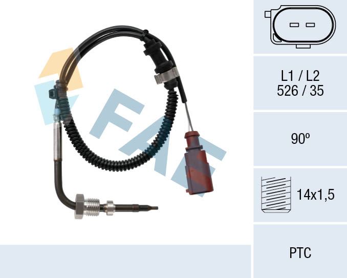 czujnik, temperatura spalin FAE 68021