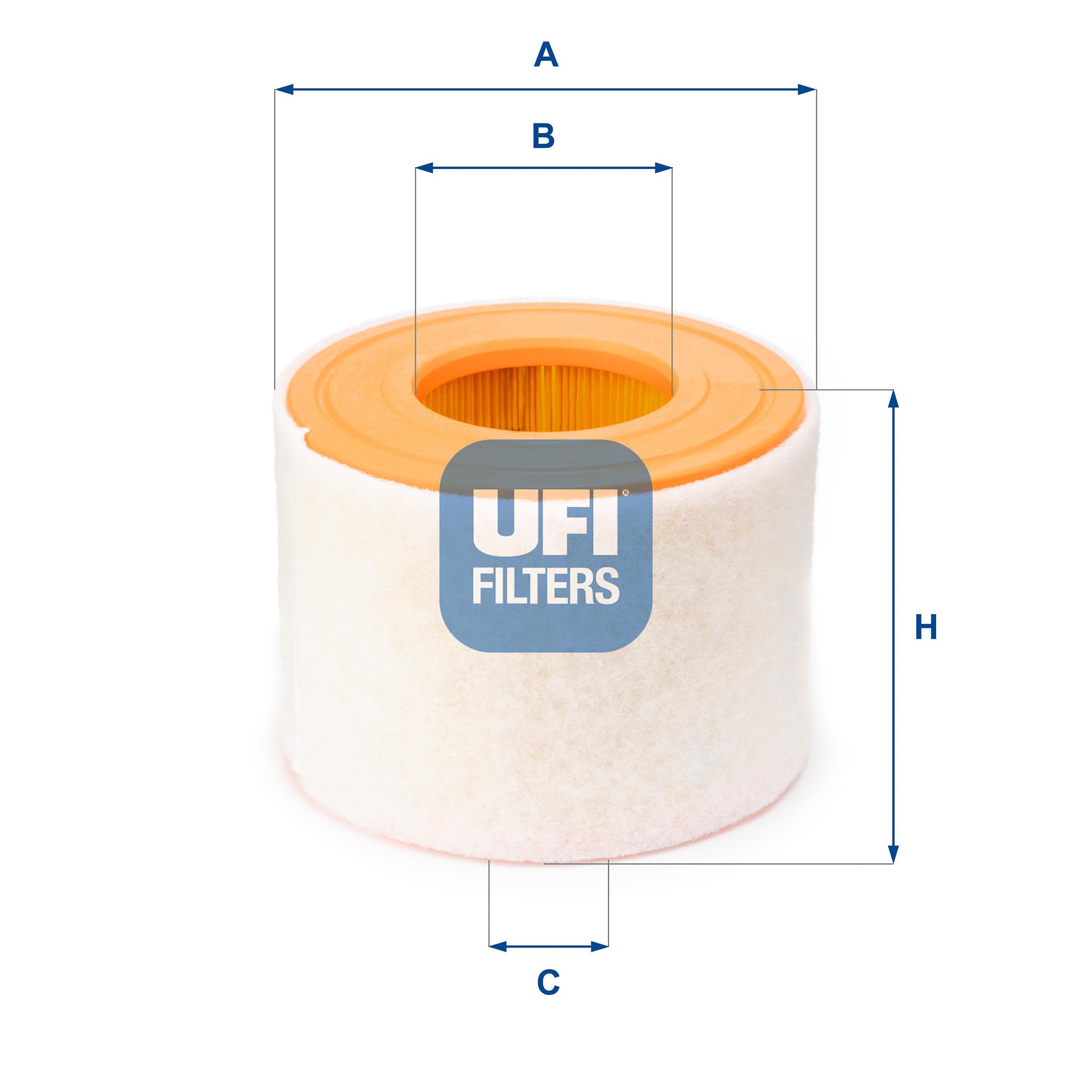 Filtr powietrza UFI Filtry 27.A54.00
