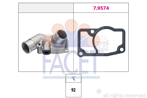 Termostat, płyn chłodzący Facet 7.8832