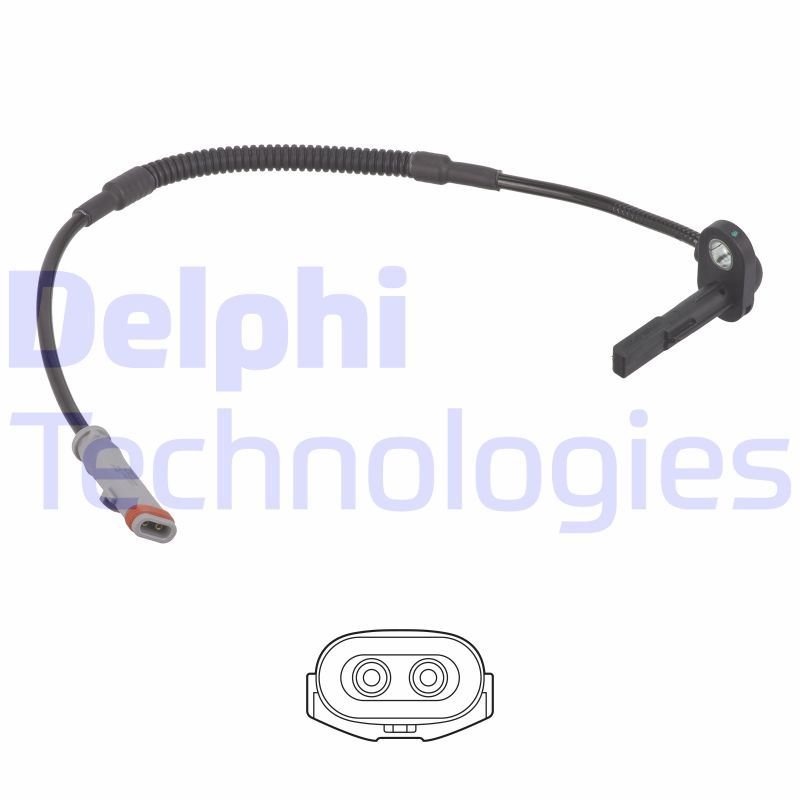 Czujnik, prędkość obrotowa koła Delphi SS21252-12B1