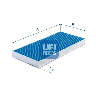 Filtr, wentylacja przestrzeni pasażerskiej UFI Filtry 34.106.00