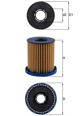 Filtr oleju Mahle OX 1350
