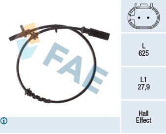Czujnik, prędkość obrotowa koła FAE Elektryka 78267