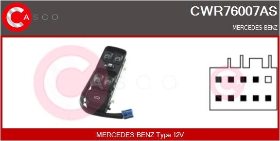 Przełącznik, podnośnik szyby Casco - Alternatory CWR76007AS