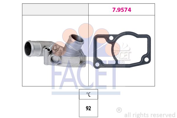 Termostat, płyn chłodzący Facet 7.8664