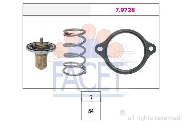 Termostat, płyn chłodzący Facet 7.7970