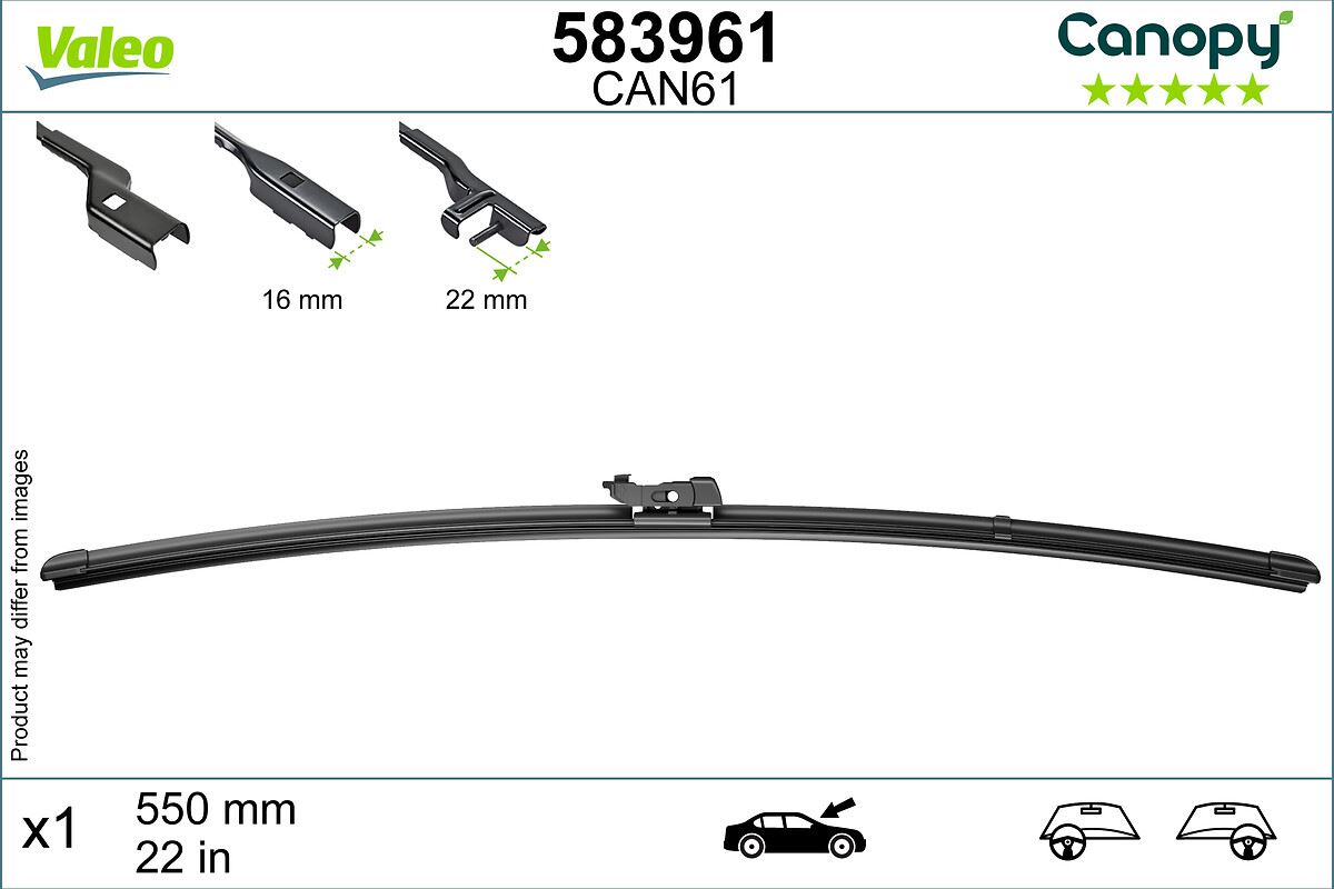 Pióro wycieraczki Valeo 583961