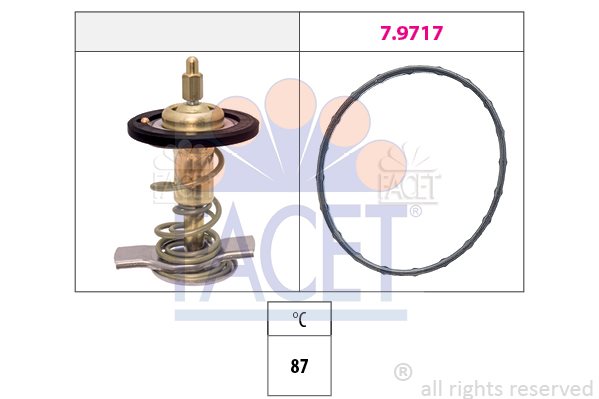 Termostat, płyn chłodzący Facet 7.8511